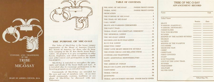 1975 Mic-o-say booklet